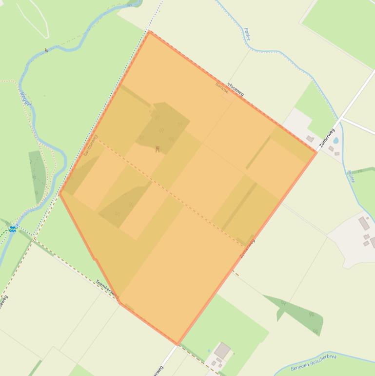 Kaart van postcodegebied 7495XX.