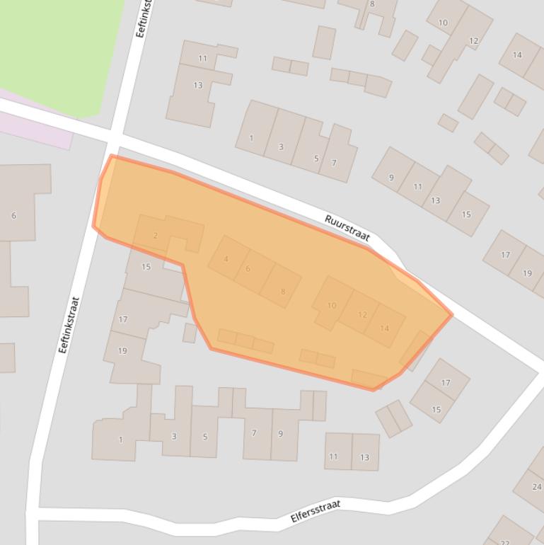 Kaart van postcodegebied 7496AL.