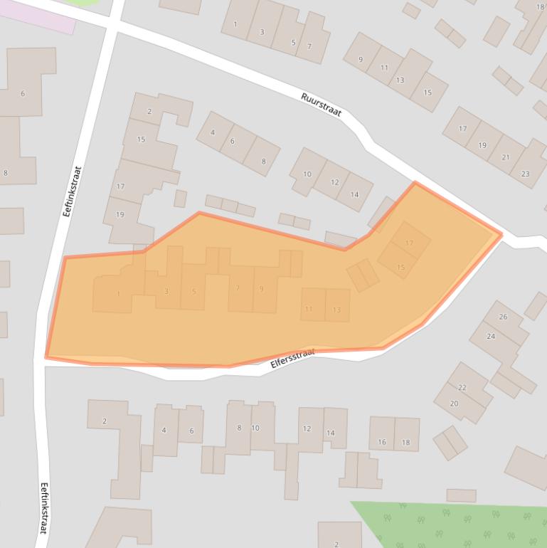 Kaart van postcodegebied 7496AZ.