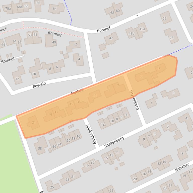 Kaart van postcodegebied 7496BK.