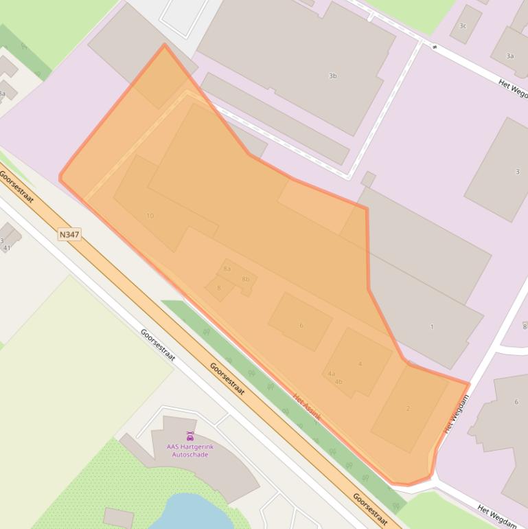 Kaart van postcodegebied 7496CC.