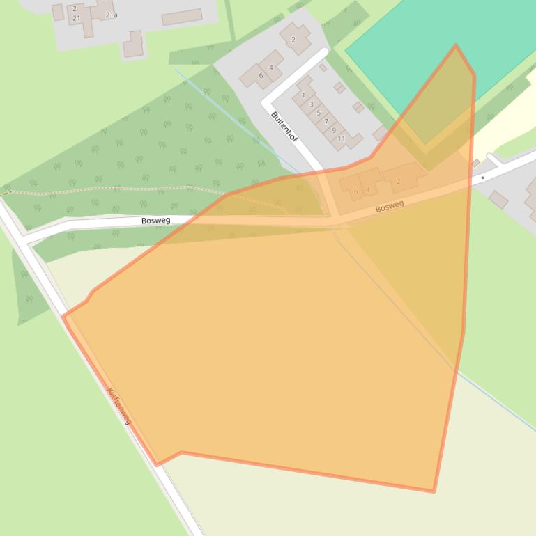 Kaart van postcodegebied 7497LJ.