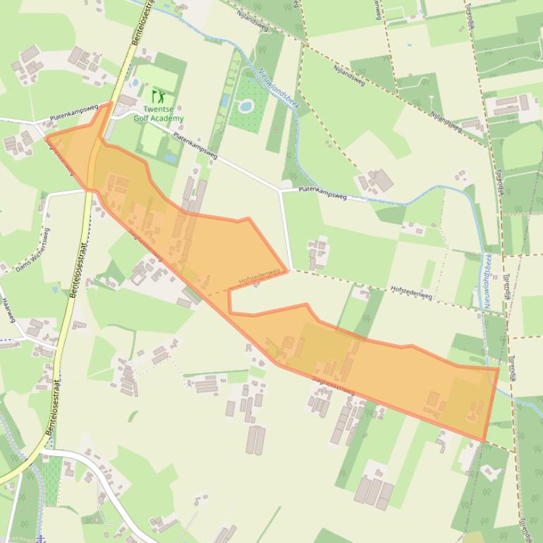 Kaart van postcodegebied 7497NA.
