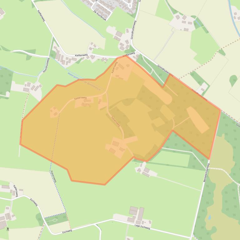 Kaart van postcodegebied 7497NG.