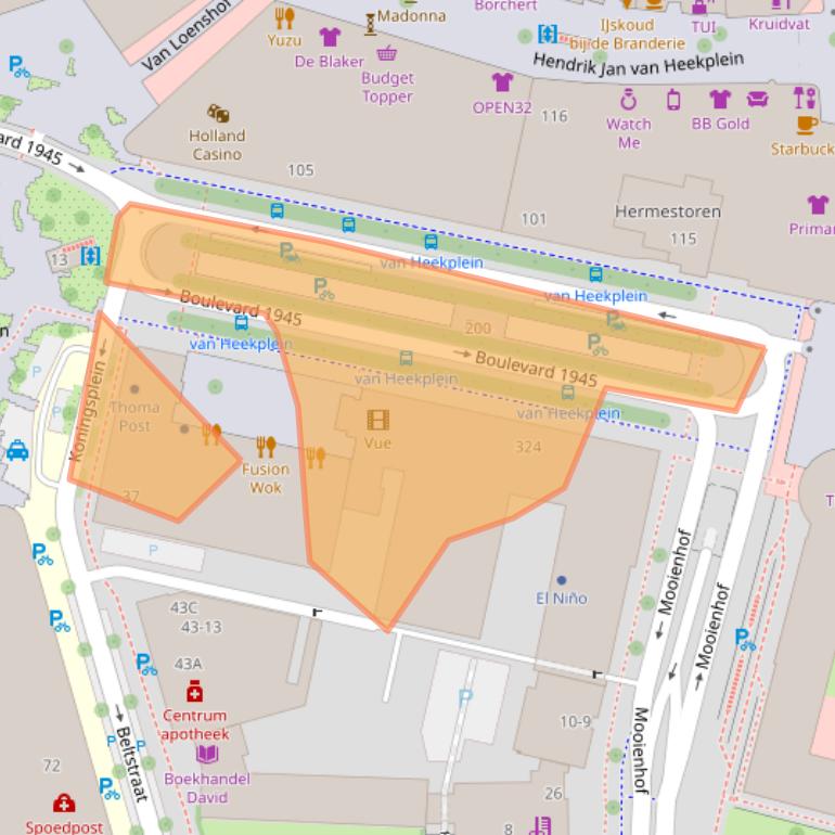 Kaart van postcodegebied 7511AJ.