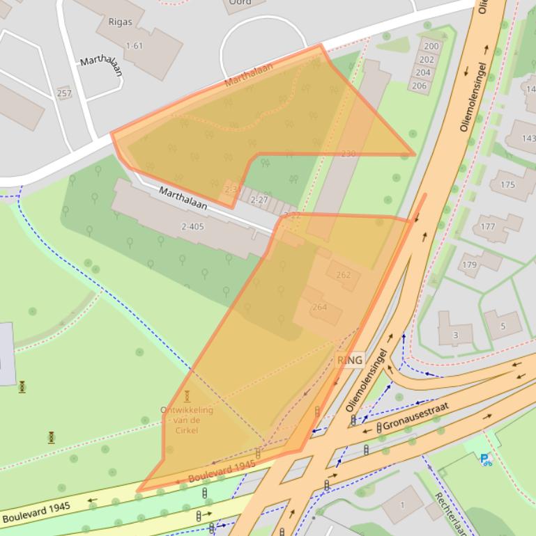 Kaart van postcodegebied 7511BG.