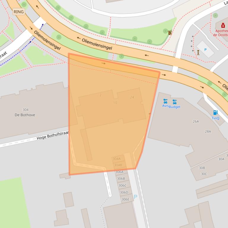 Kaart van postcodegebied 7511BH.