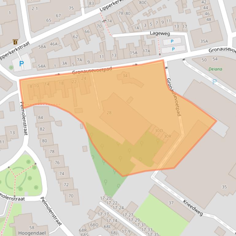 Kaart van postcodegebied 7511BL.