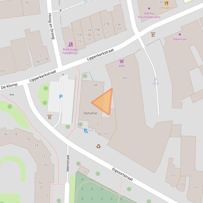 Kaart van postcodegebied 7511CD.