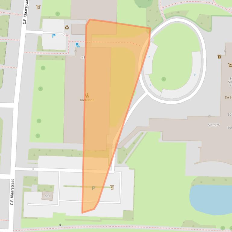 Kaart van postcodegebied 7511CR.