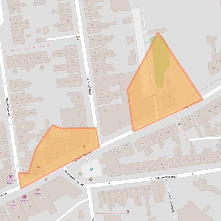 Kaart van postcodegebied 7511CV.