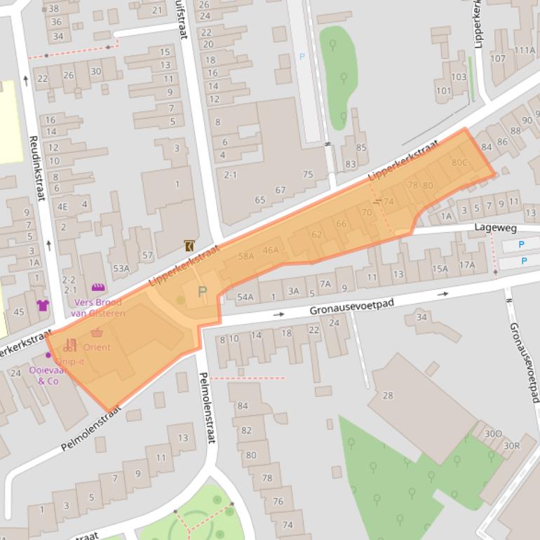Kaart van postcodegebied 7511DB.