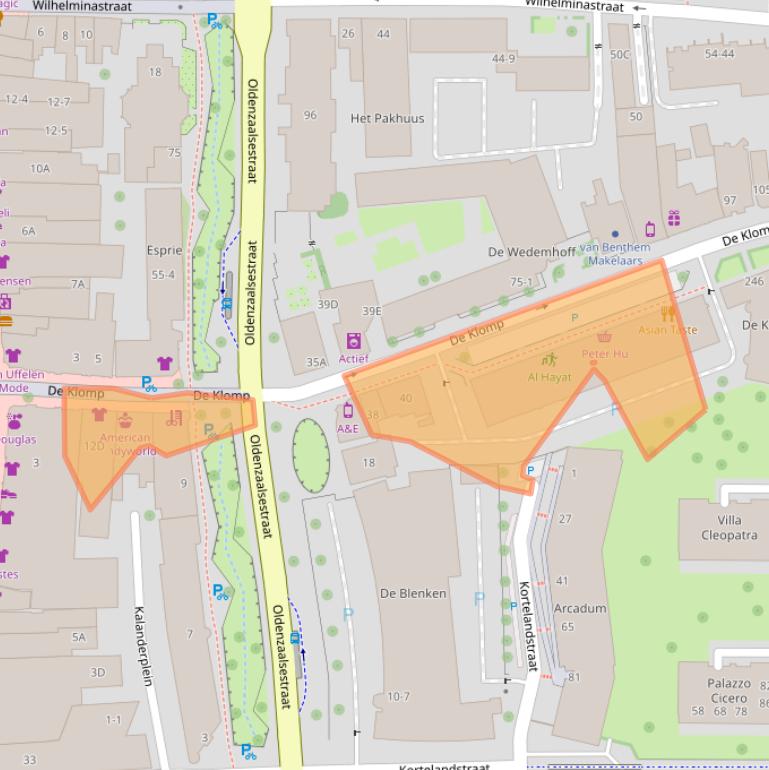 Kaart van postcodegebied 7511DJ.