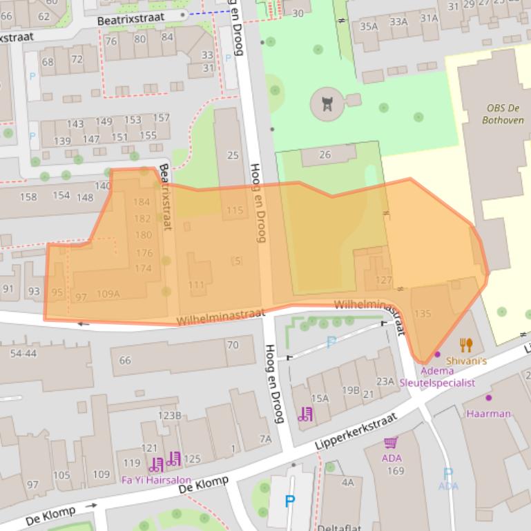 Kaart van postcodegebied 7511DN.