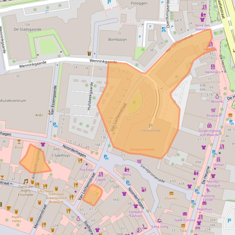 Kaart van postcodegebied 7511EG.