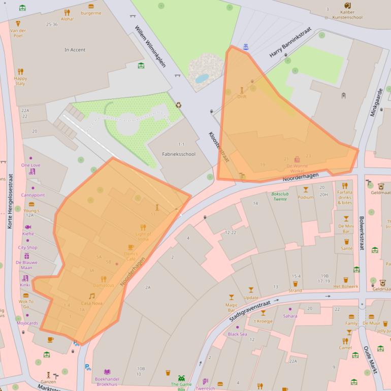 Kaart van postcodegebied 7511EJ.