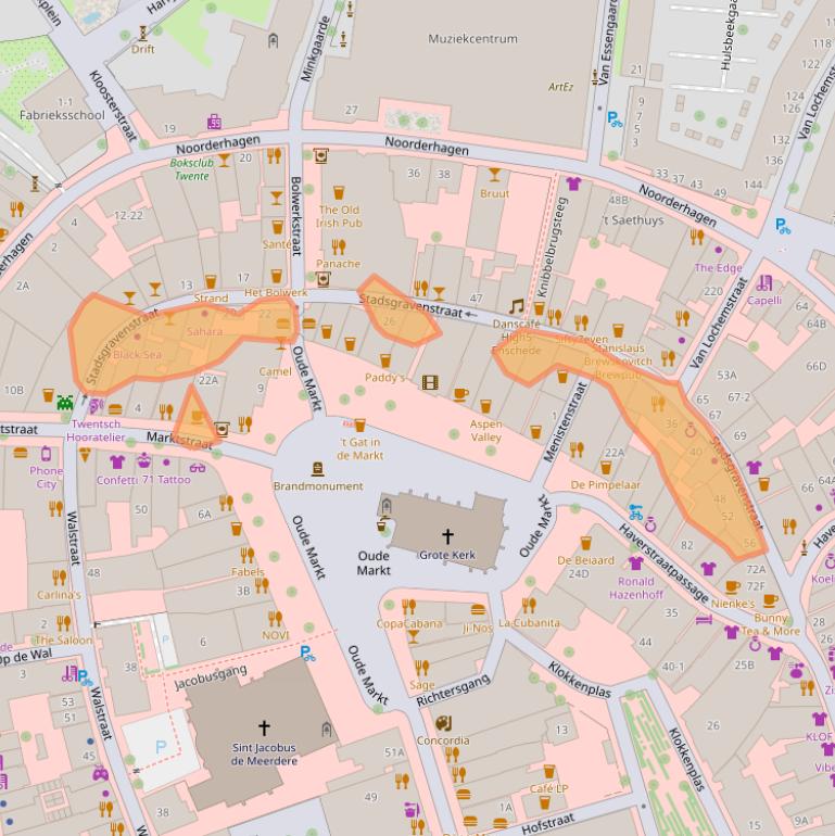 Kaart van postcodegebied 7511ES.