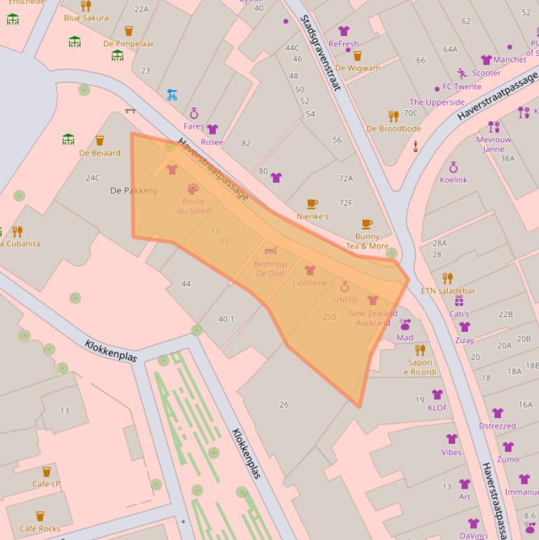 Kaart van postcodegebied 7511EV.