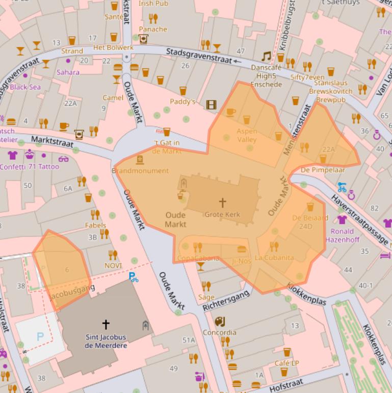 Kaart van postcodegebied 7511GB.