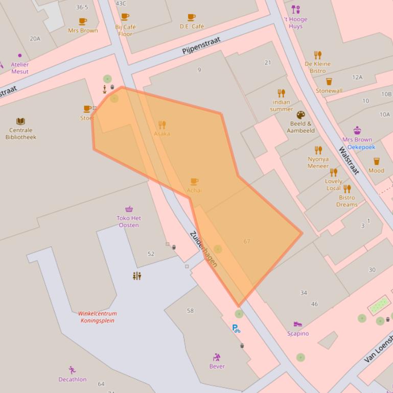 Kaart van postcodegebied 7511GK.