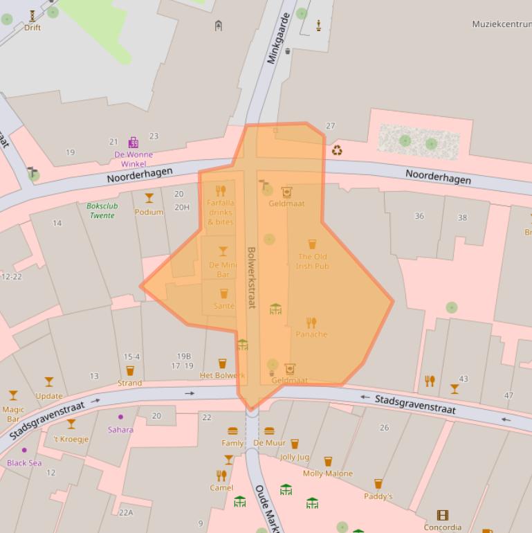 Kaart van postcodegebied 7511GP.