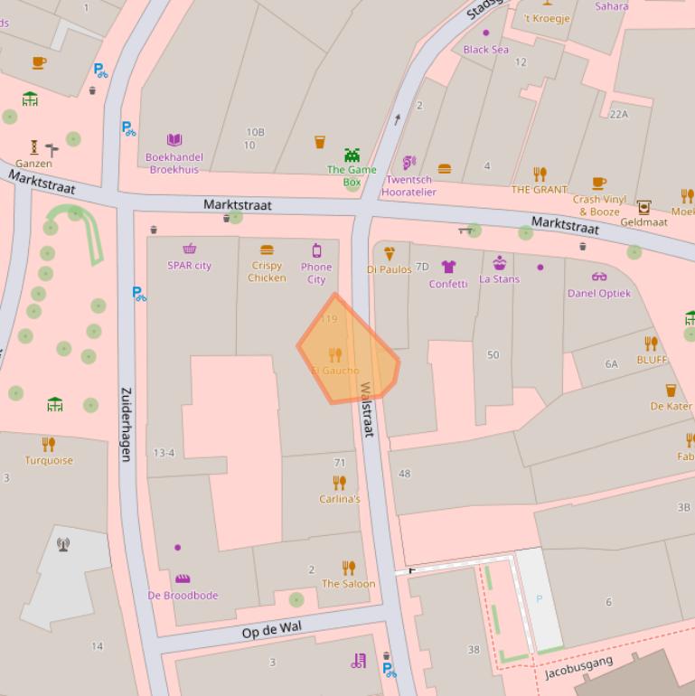 Kaart van postcodegebied 7511GR.