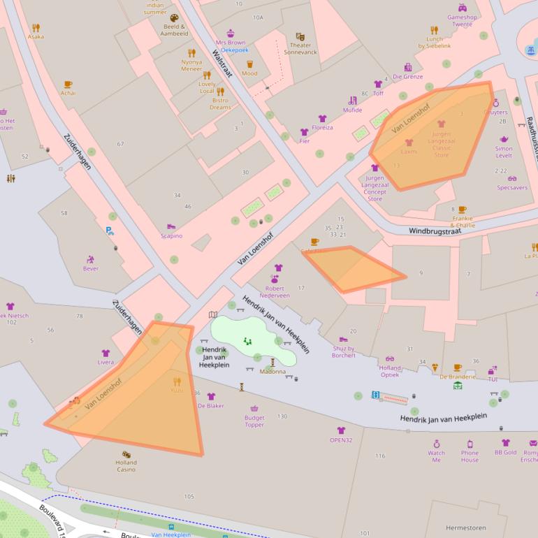 Kaart van postcodegebied 7511HE.