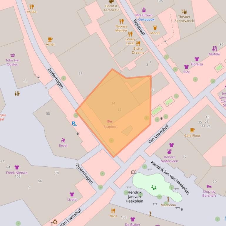 Kaart van postcodegebied 7511HH.