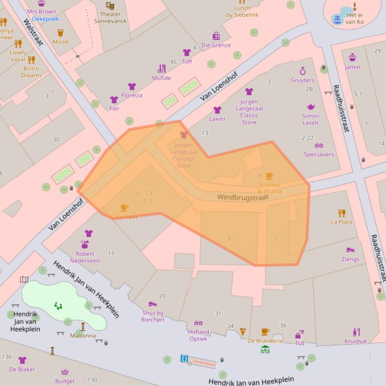 Kaart van postcodegebied 7511HR.