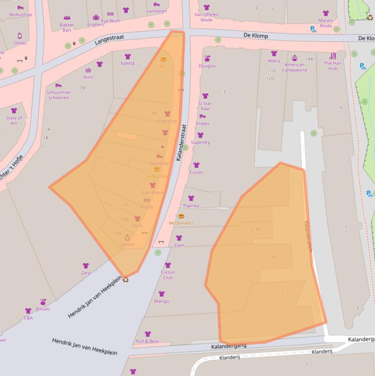 Kaart van postcodegebied 7511HX.