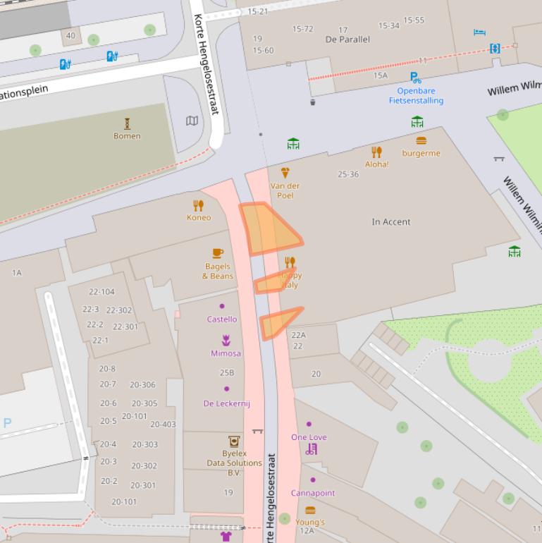 Kaart van postcodegebied 7511JC.