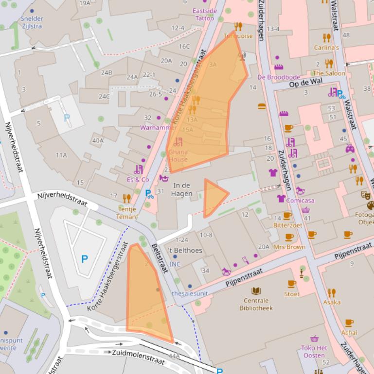 Kaart van postcodegebied 7511JV.
