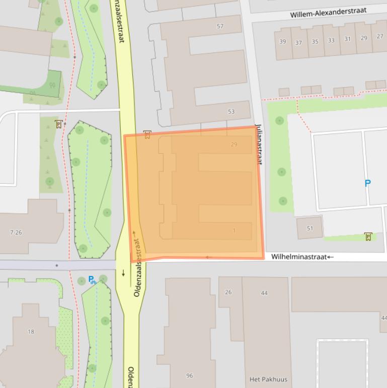 Kaart van postcodegebied 7511KB.