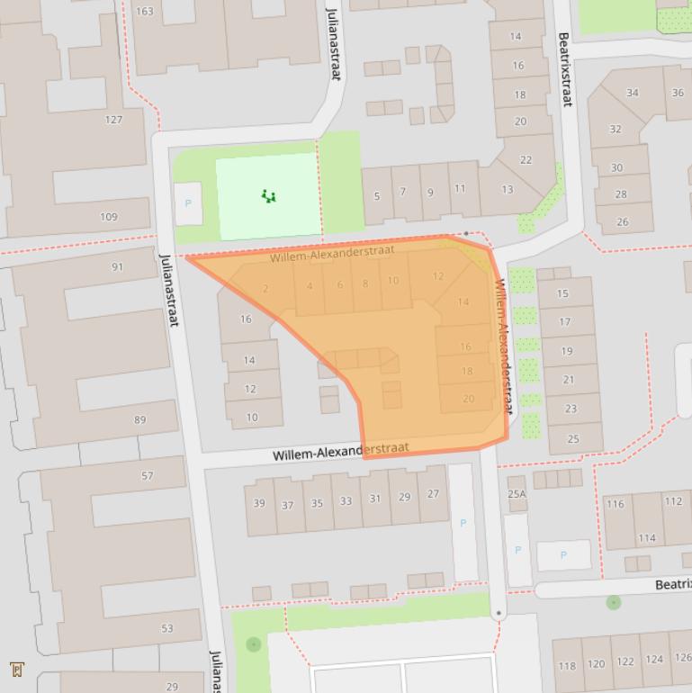 Kaart van postcodegebied 7511KH.