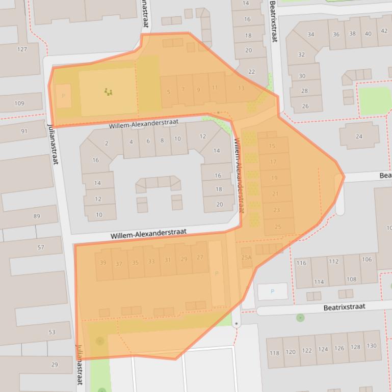 Kaart van postcodegebied 7511KJ.