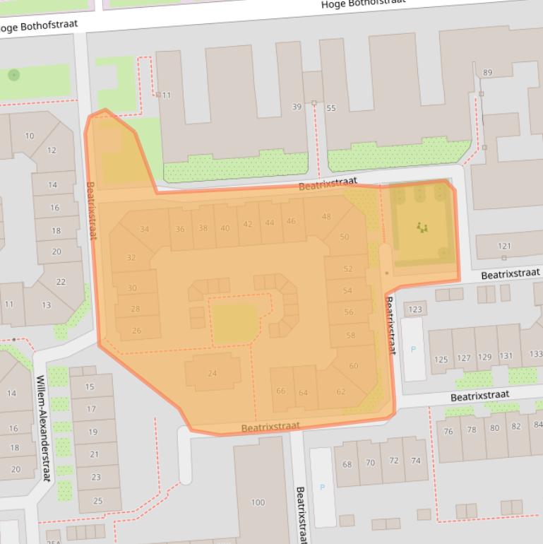 Kaart van postcodegebied 7511KL.