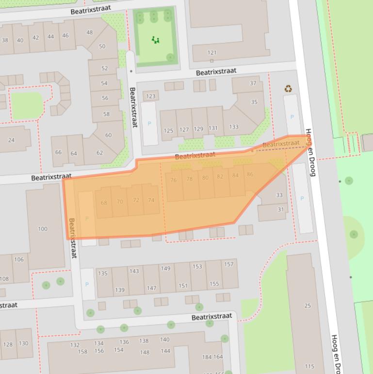 Kaart van postcodegebied 7511KM.