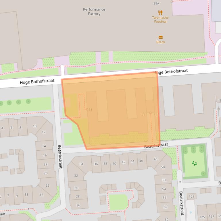 Kaart van postcodegebied 7511KN.