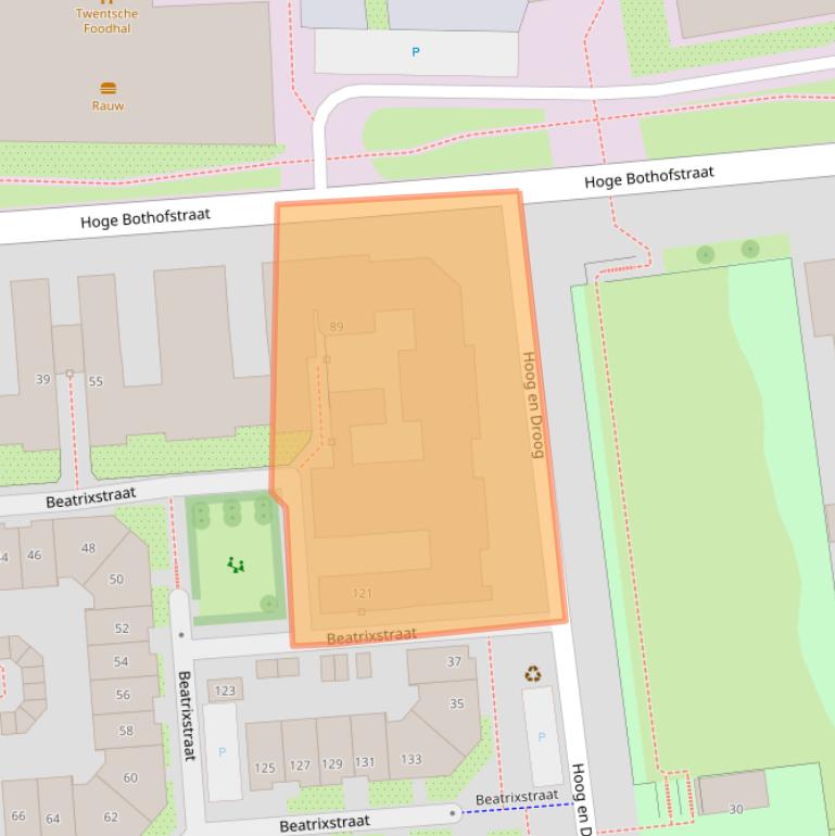 Kaart van postcodegebied 7511KP.