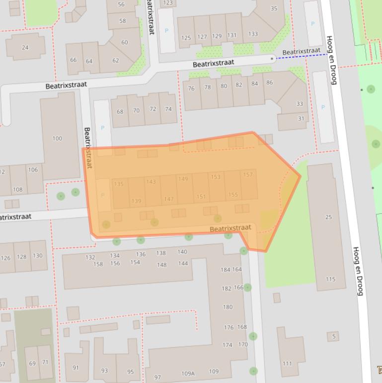 Kaart van postcodegebied 7511KW.