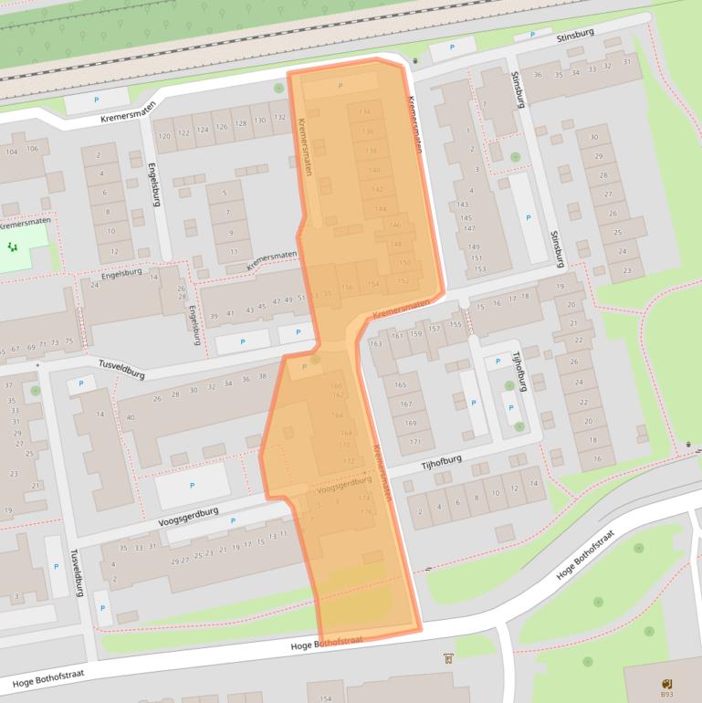 Kaart van postcodegebied 7511LD.