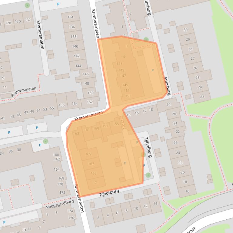 Kaart van postcodegebied 7511LJ.