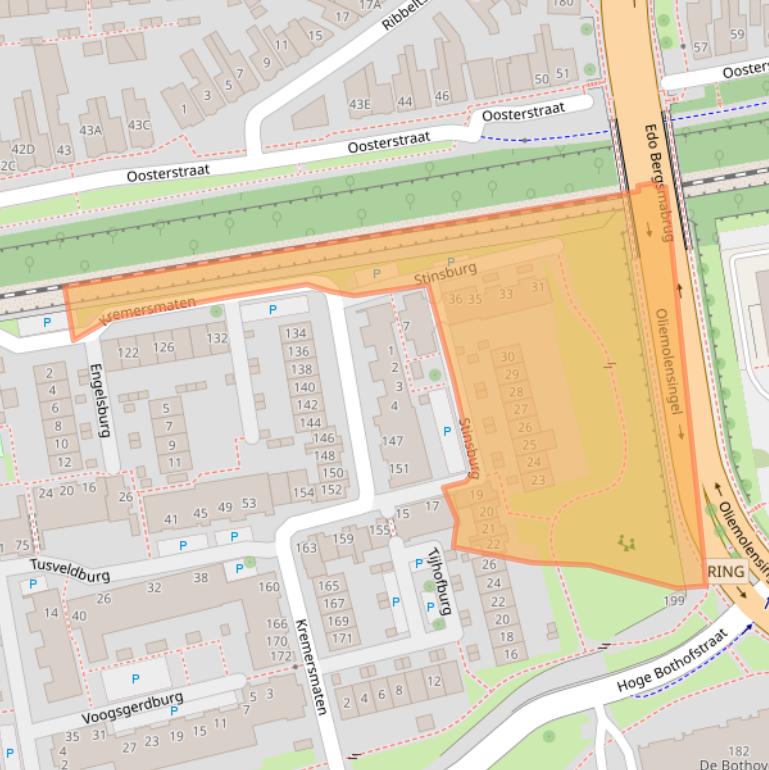 Kaart van postcodegebied 7511LL.