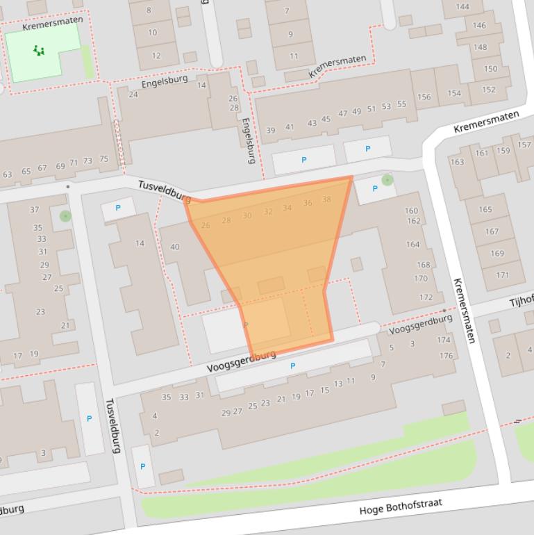 Kaart van postcodegebied 7511LP.