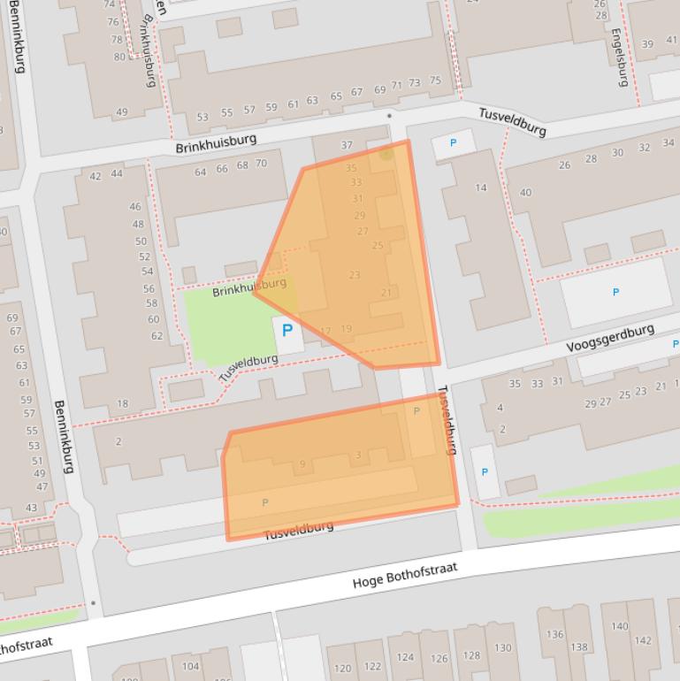 Kaart van postcodegebied 7511LR.