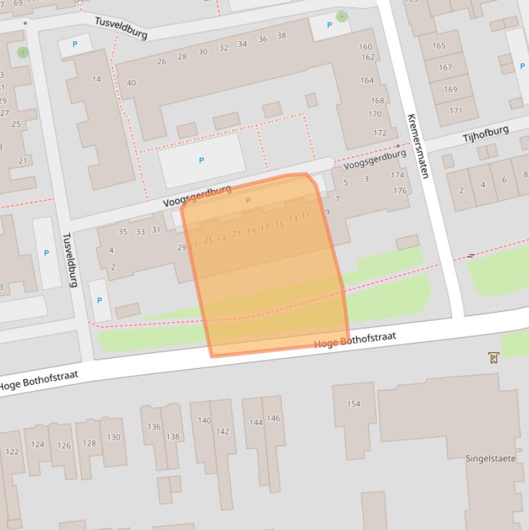 Kaart van postcodegebied 7511MA.