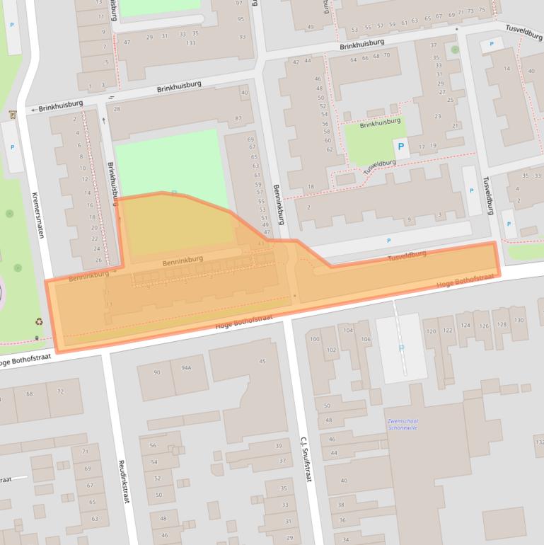 Kaart van postcodegebied 7511MB.