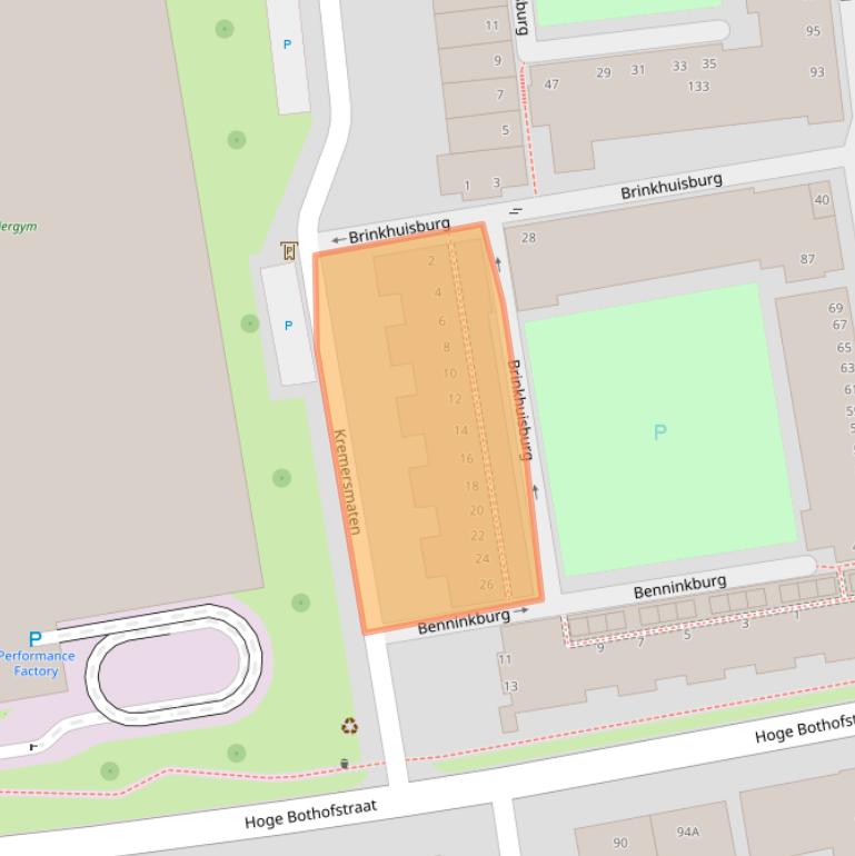 Kaart van postcodegebied 7511MG.