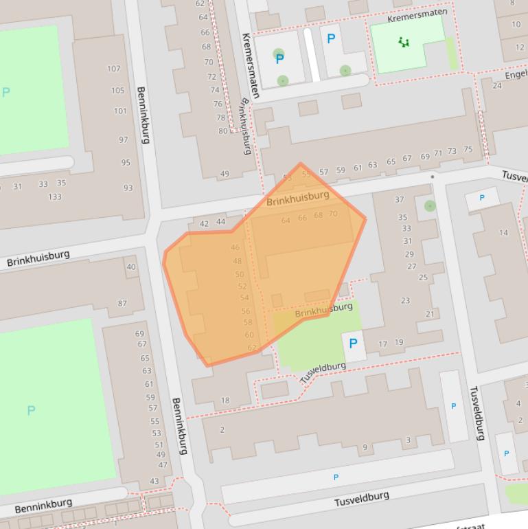 Kaart van postcodegebied 7511MH.