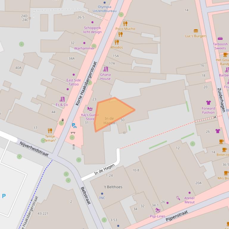 Kaart van postcodegebied 7511NE.